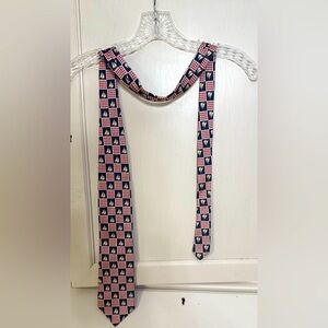 Lands' End Nautical Neck Tie red/navy/off white